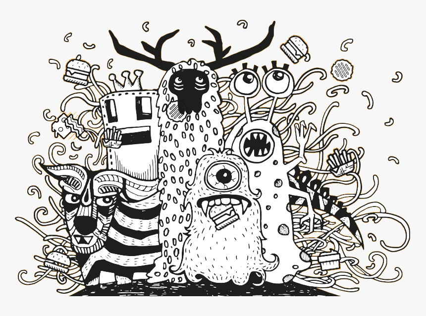 Transparent Little Monster Clipart - Monstruosdibujados, HD Png Download