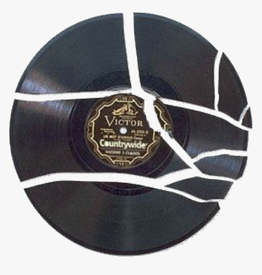 #cracked #broken #record #records #freetoedit - Broken Record Png, Transparent Png