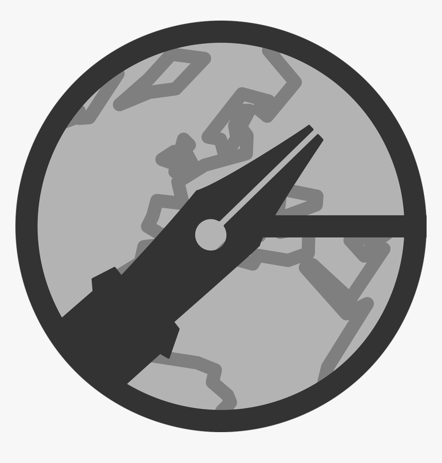 Bolpoin Tinta Vektor Hitam Putih, HD Png Download