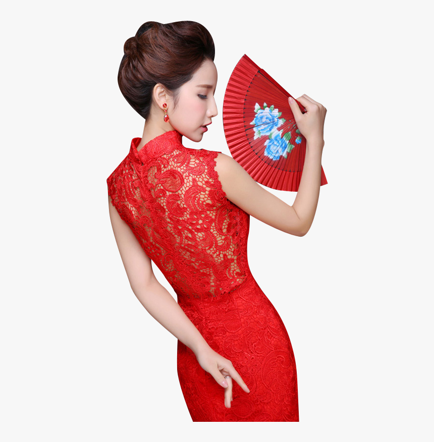 Chinese Dress Girl Png, Transparent Png