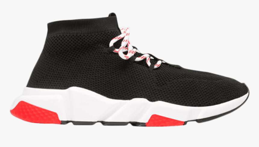 Balenciaga Speed Trainer Lace Up Black Red 2018 - Balenciaga Speed Trainer Lace Up, HD Png Download