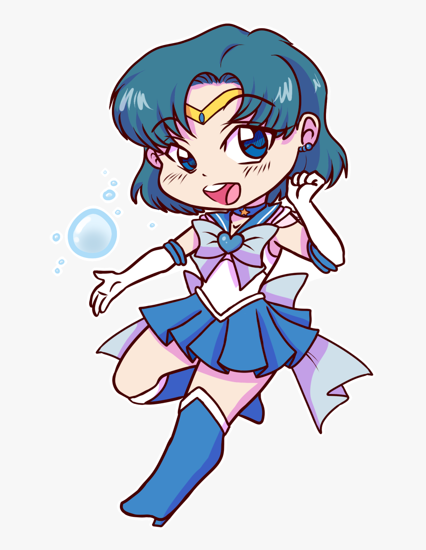 Bishoujo Senshi Sailor Mercury - Cartoon, HD Png Download