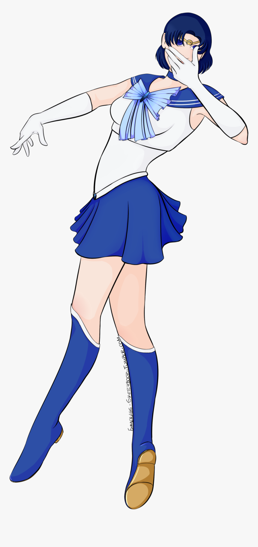Transparent Sailor Mercury Png - Cartoon, Png Download