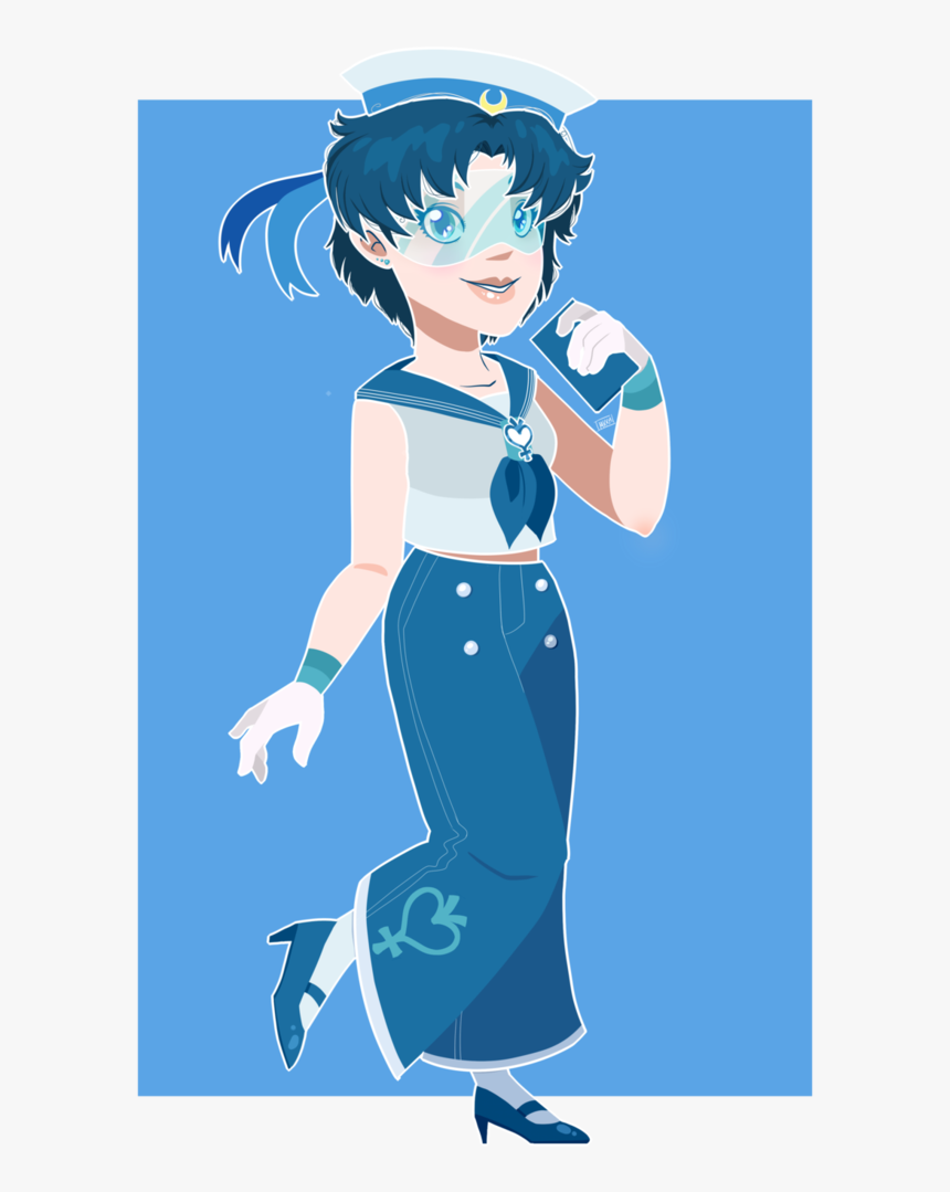 Sailor Mercury Vintage By Misskitkatmadness - Cartoon, HD Png Download