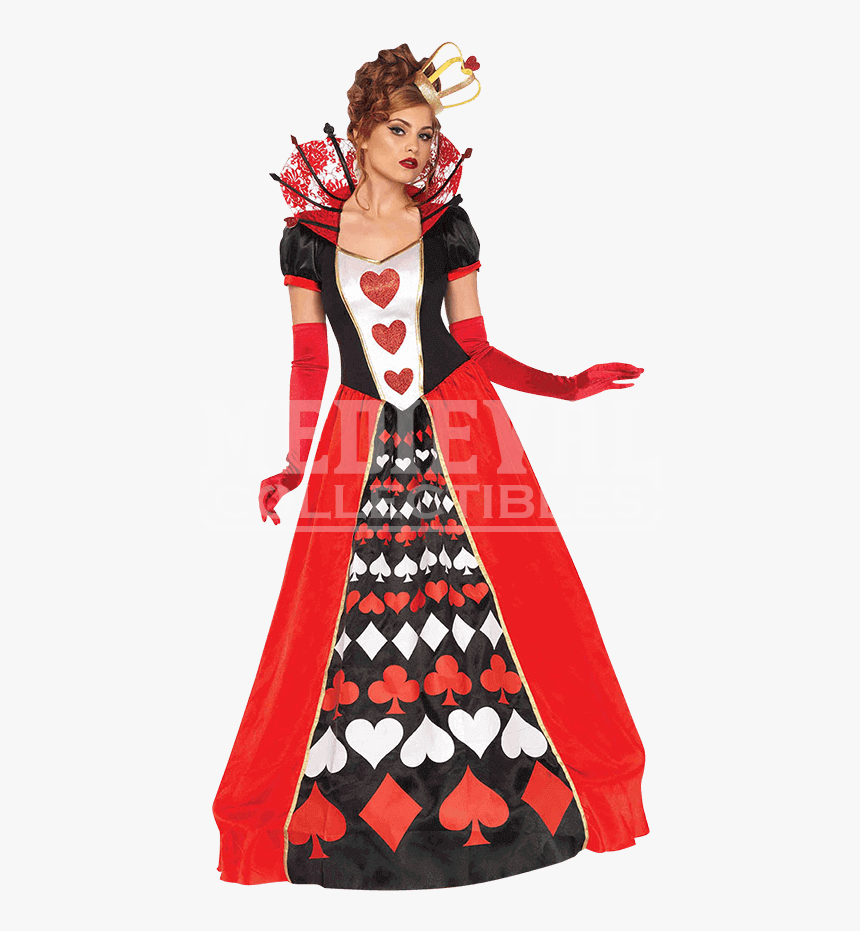 Transparent Queen Of Hearts Card Png - Queen Of Hearts Costum, Png Download
