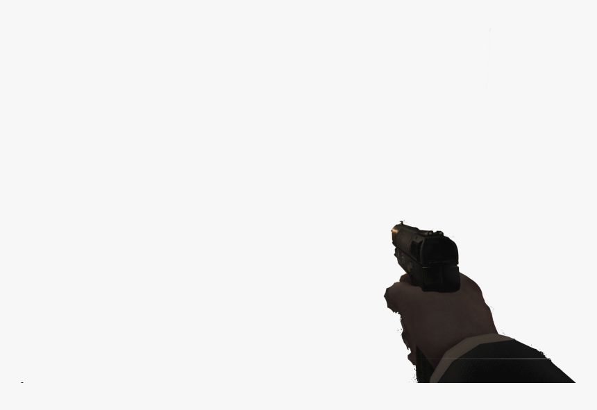 Holding The Five-seven - Sitting, HD Png Download