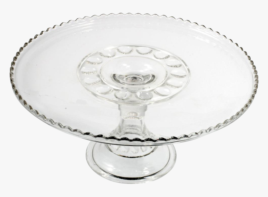 Eapg Antique Glass Cake Stand 1903 Carolina Mayflower - Champagne Stemware, HD Png Download