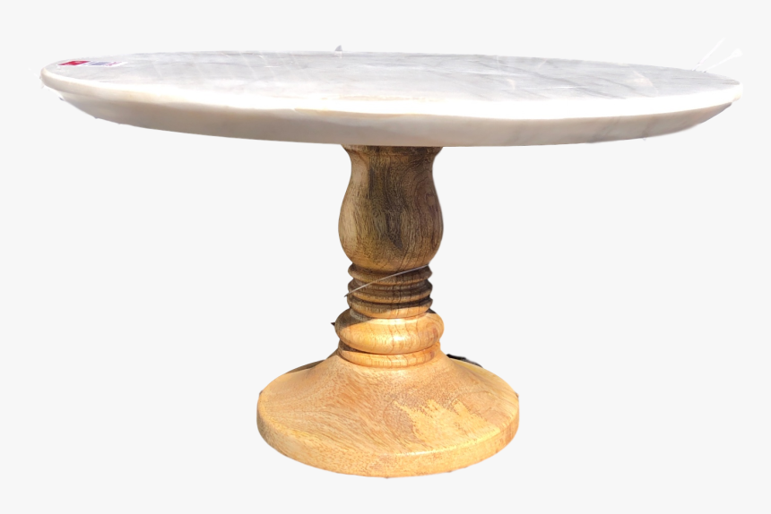 Wood And Marble Cake Stand - Coffee Table, HD Png Download