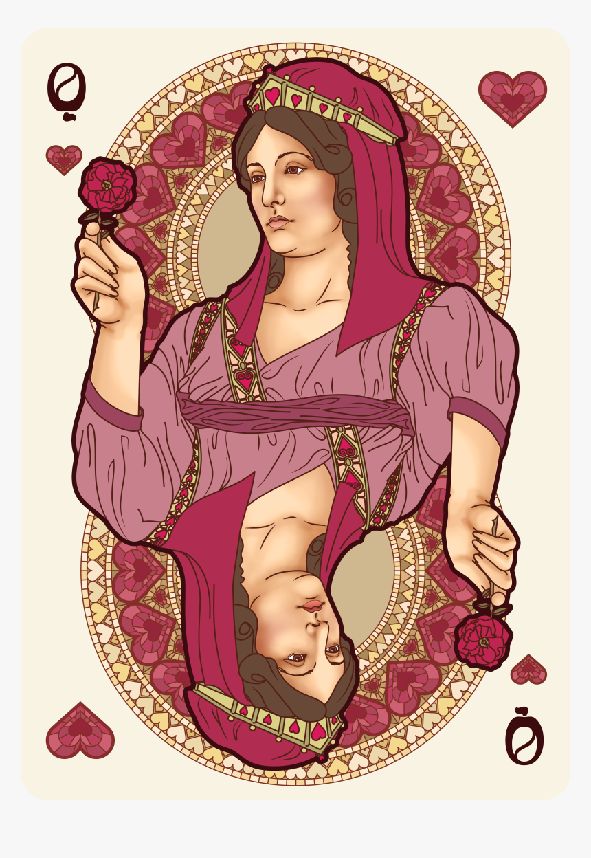 King Of Hearts Card Artistic, HD Png Download