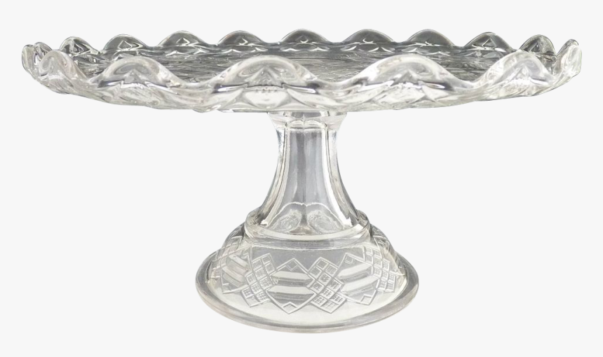 Antique Bryce Walker Glass Cake Stand Jacobs Ladder - Cake Stand Transparent Background, HD Png Download