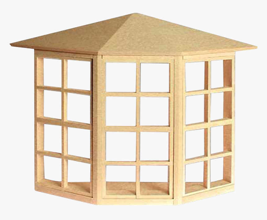 24-light Dollhouse Bay Window - Dollhouse, HD Png Download