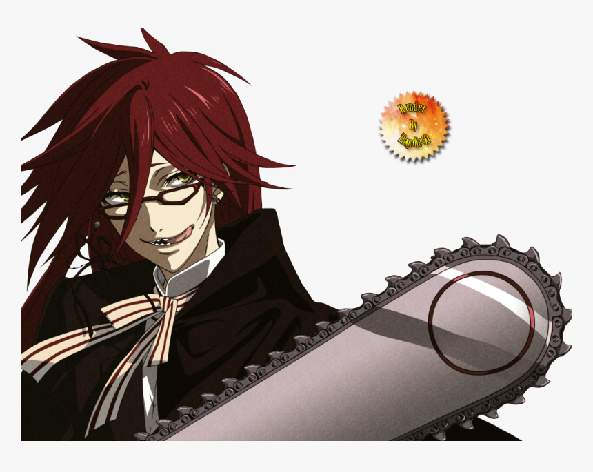 Black Butler Sebastian And Grell, HD Png Download
