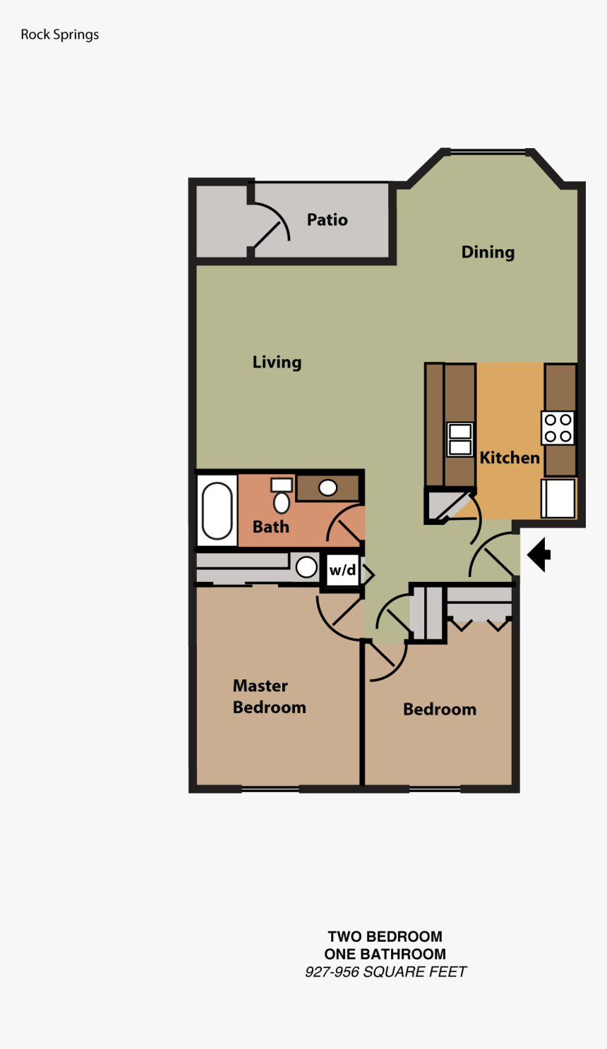 Rock Springs Apartments Cheney Floorplans, HD Png Download