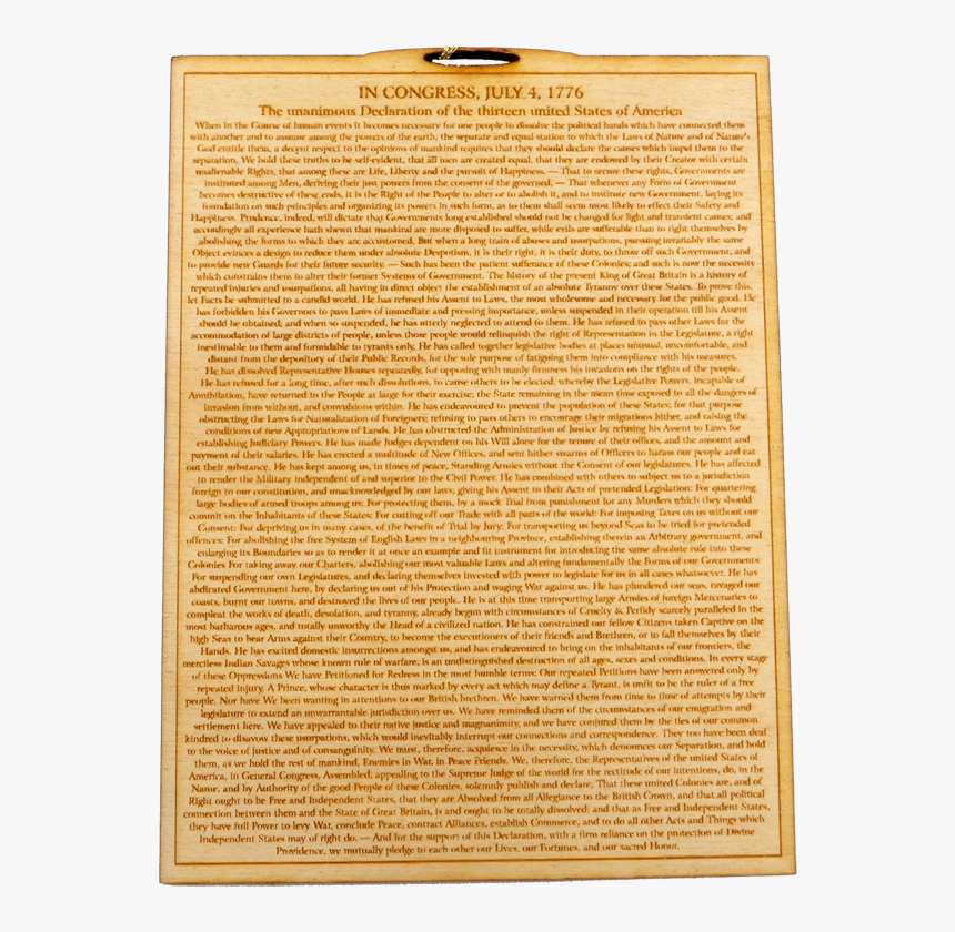 Declaration Of Independence - Folio Sixteen From Burchard Of Sion's De Locis Ac Mirabilibus, HD Png Download