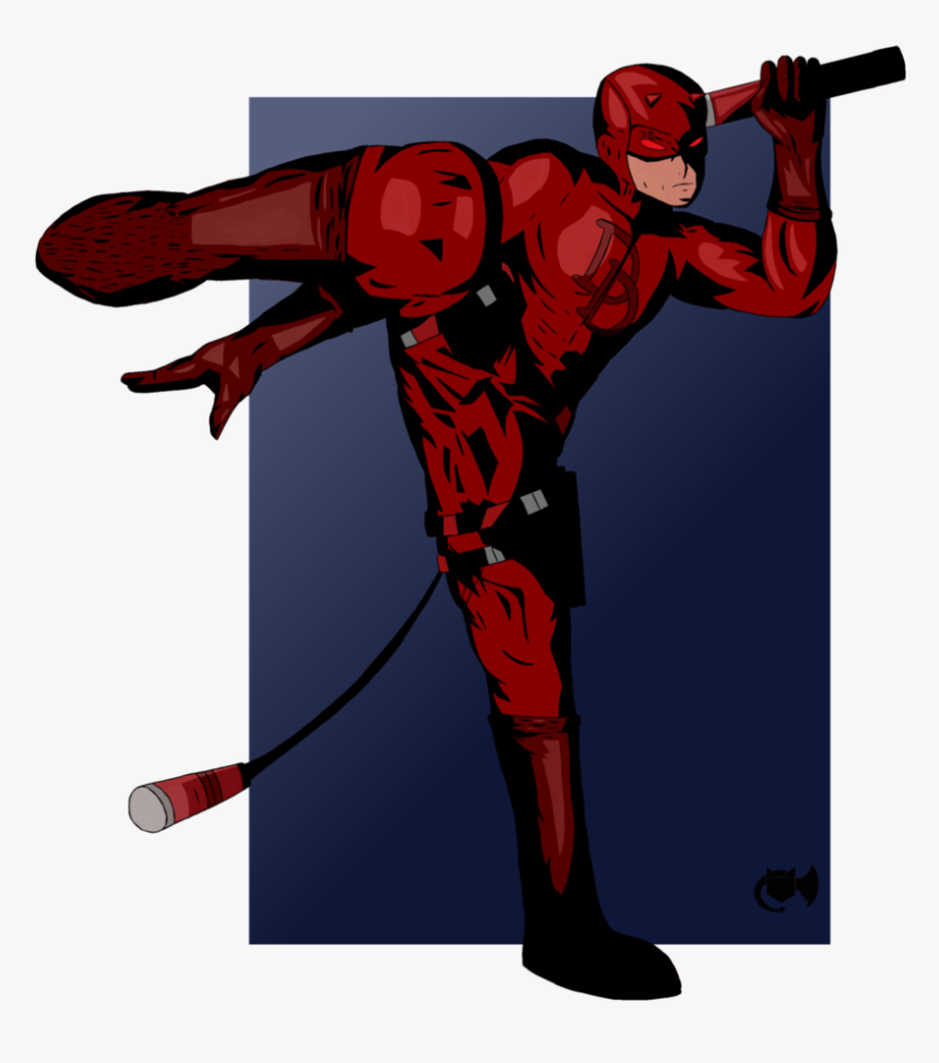 Daredevil Elektra Drawing Art - Spider-man, HD Png Download