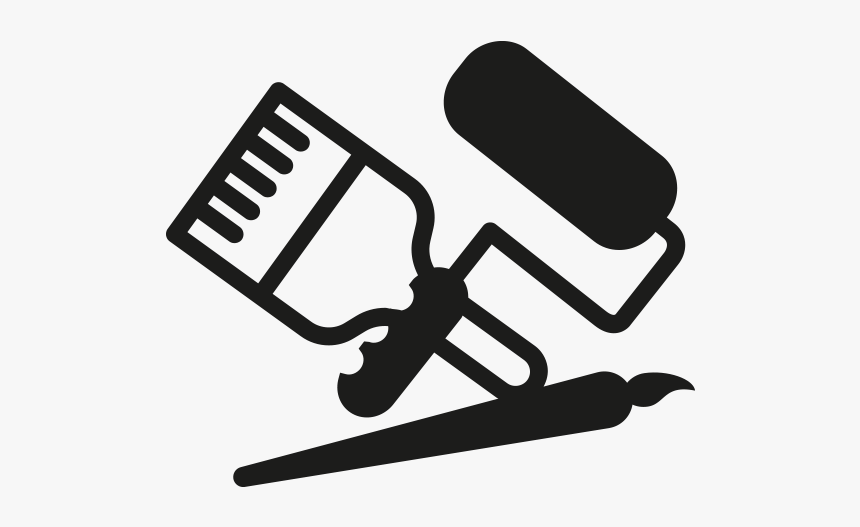 Útiles De Aplicación - Pincel E Rolo Png, Transparent Png