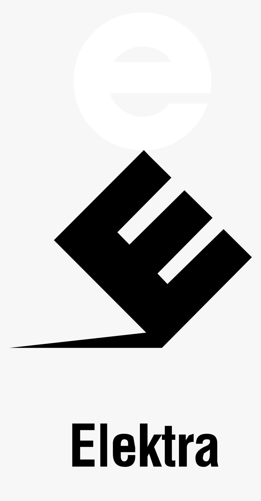 Elektra Records Logo Black And White - Elektra Records, HD Png Download