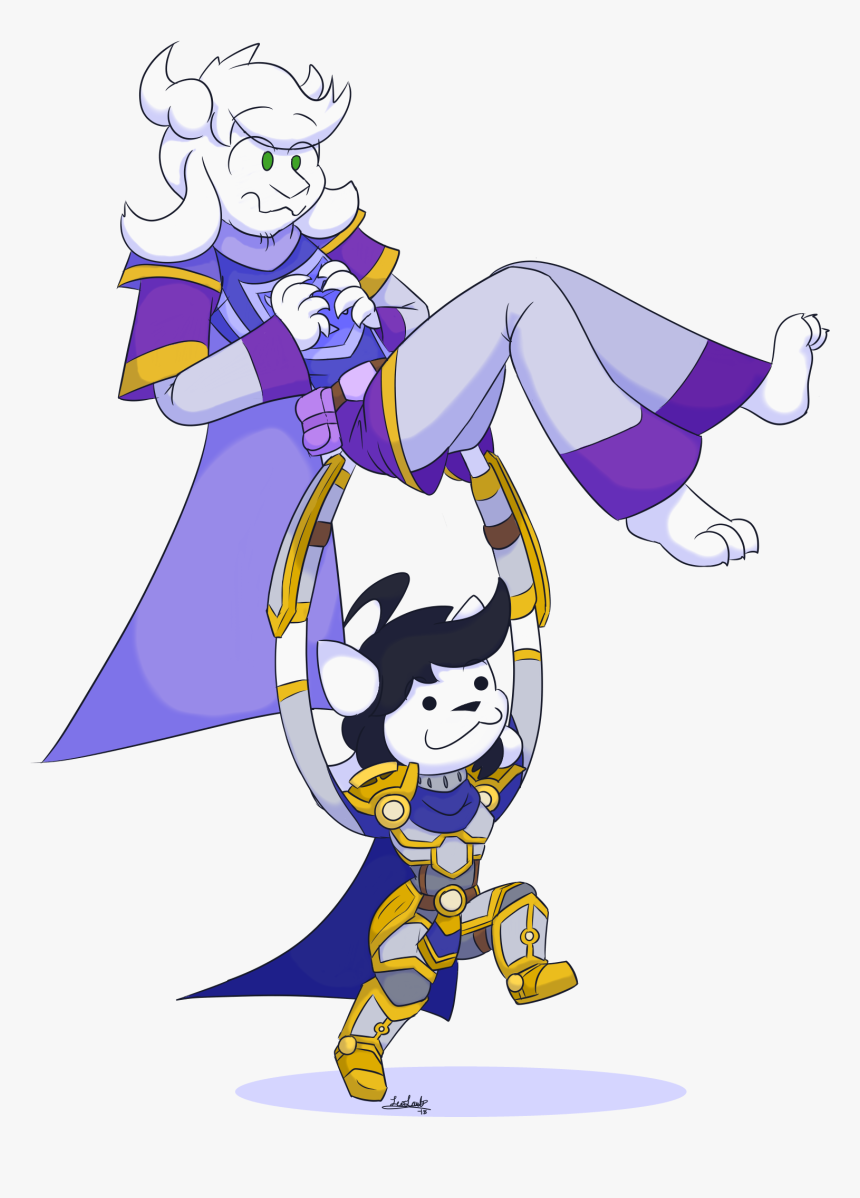 Temmie And Asriel Transparent - Cartoon, HD Png Download