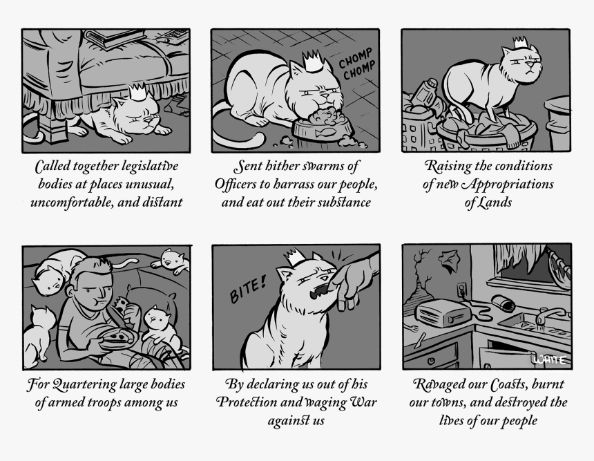 Illustrated Declaration Of Independence, HD Png Download