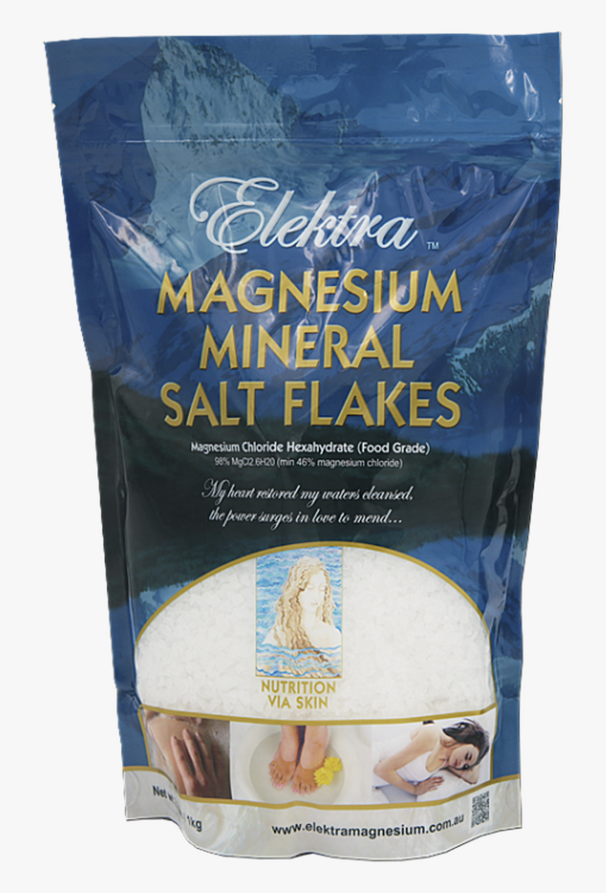 Elektra Magnesium Chloride Flakes 1kg - Magnesium Chloride Salt, HD Png Download