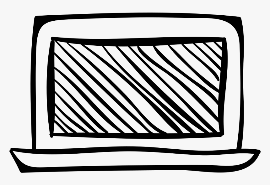 Laptop Sketch Icon Png, Transparent Png