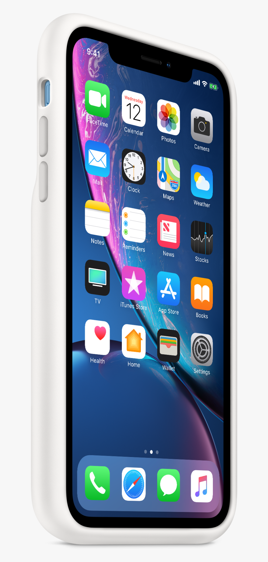 Iphone Xr Smart Battery Case White 3 4 
 Class Img, HD Png Download