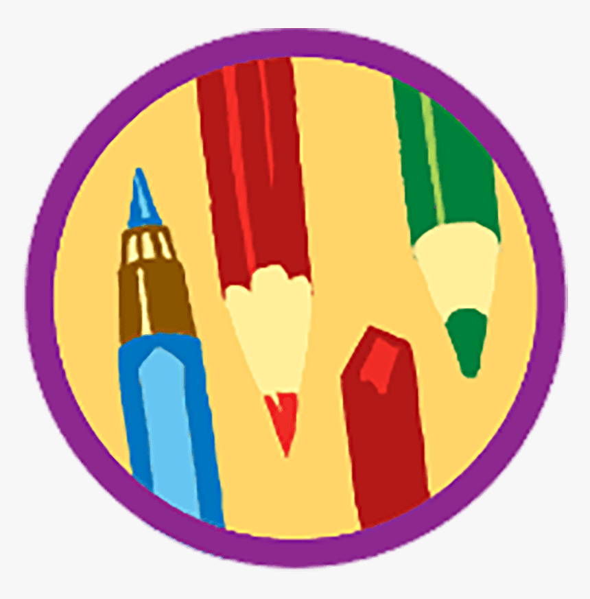 Girl Scout Drawing Badge, HD Png Download