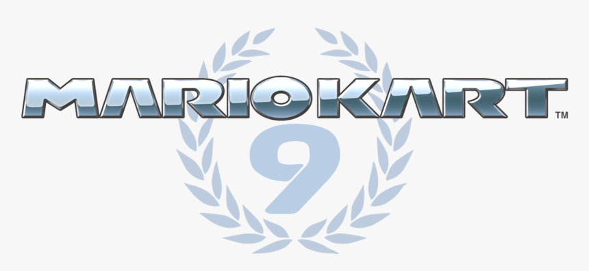 Mario Kart 9 Logo , Png Download - Golden Laurel Wreath Clipart, Transparent Png