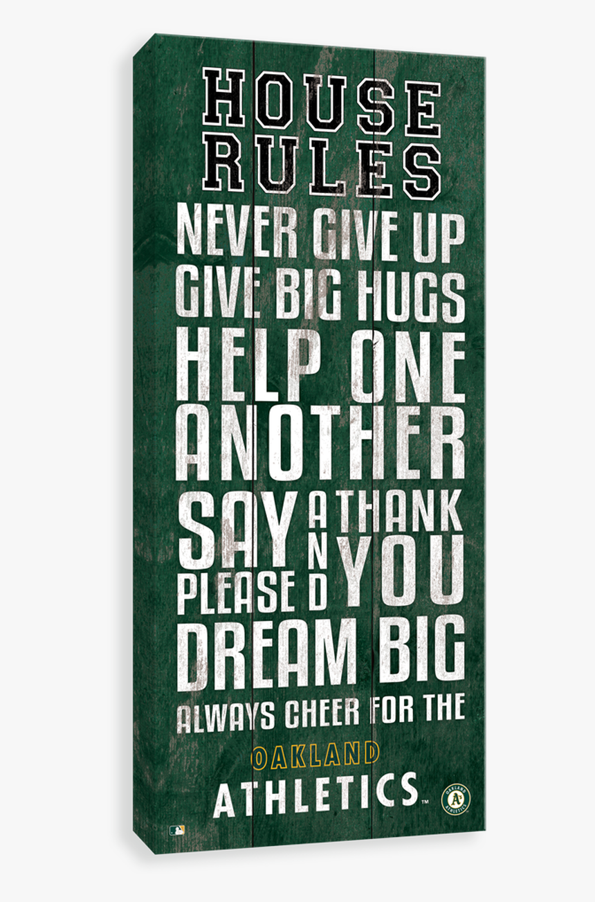Oakland Athletics House Rules - Printing, HD Png Download