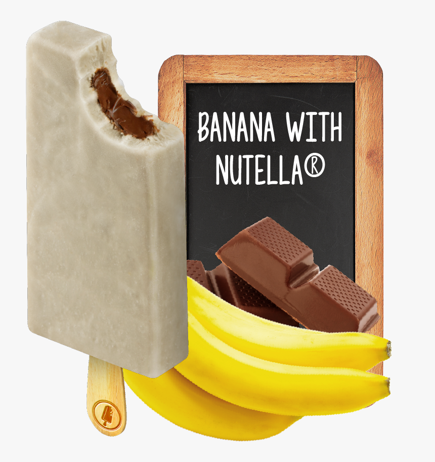 Paleta Banana Com Nutella, HD Png Download