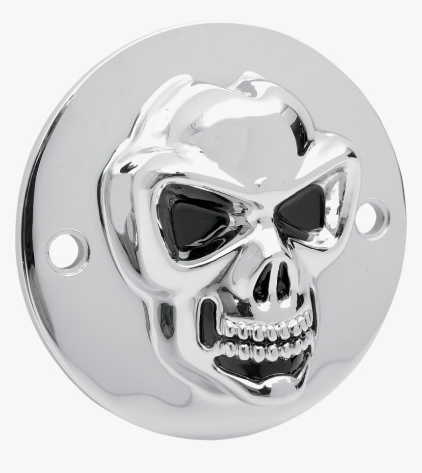 Drag Specialties Chrome Skull 2 Hole Points Cover 70-19 - Harley-davidson Sportster, HD Png Download