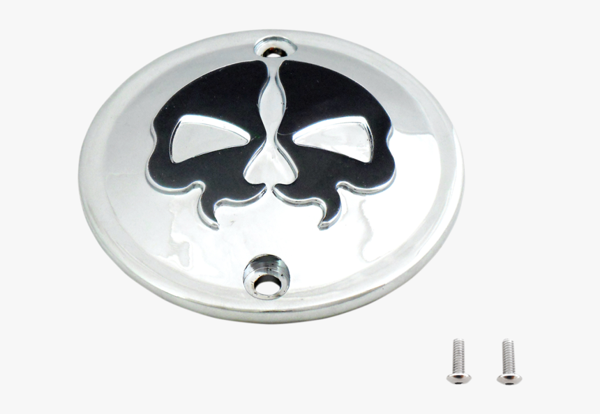 Drag 0940 1616 Split Skull Derby Covers - Harley-davidson, HD Png Download