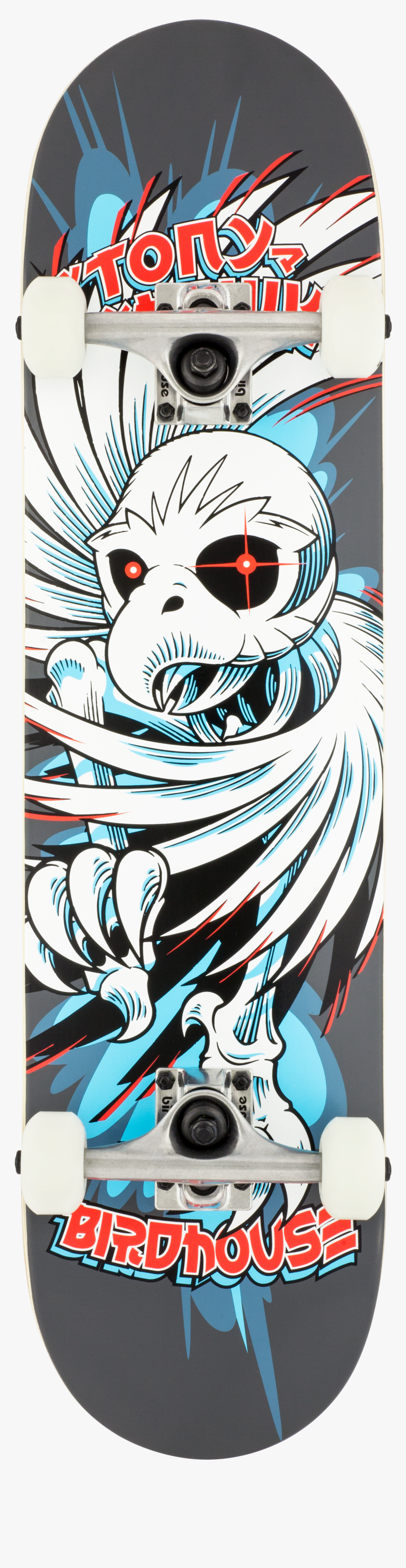 Transparent Chrome Skull Png - Blue Tony Hawk Skateboard, Png Download