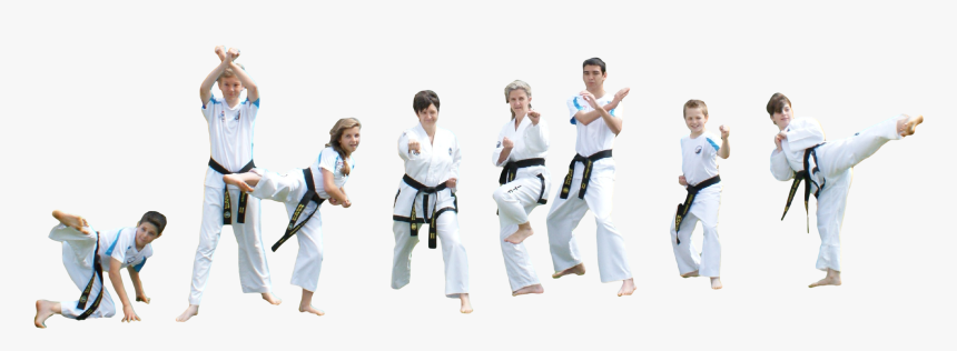 Taekwondo Karate Black Belt Social Group Team - Karate Group Png, Transparent Png