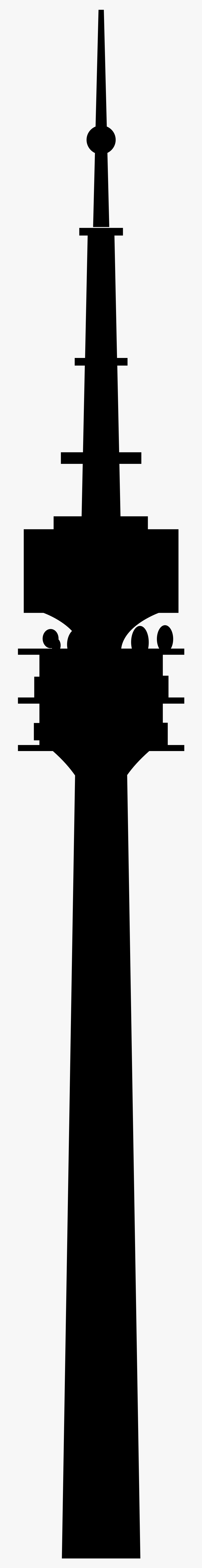 Filekontur Olympiaturm - Silhouette, HD Png Download