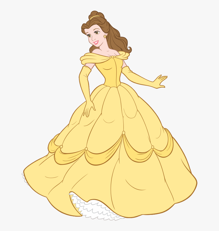 Princess Belle Free Vector, HD Png Download