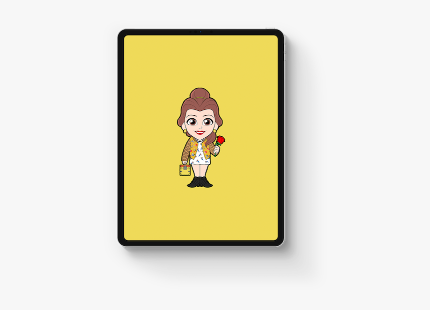Belle X Louis Vuitton Ss - Cartoon, HD Png Download