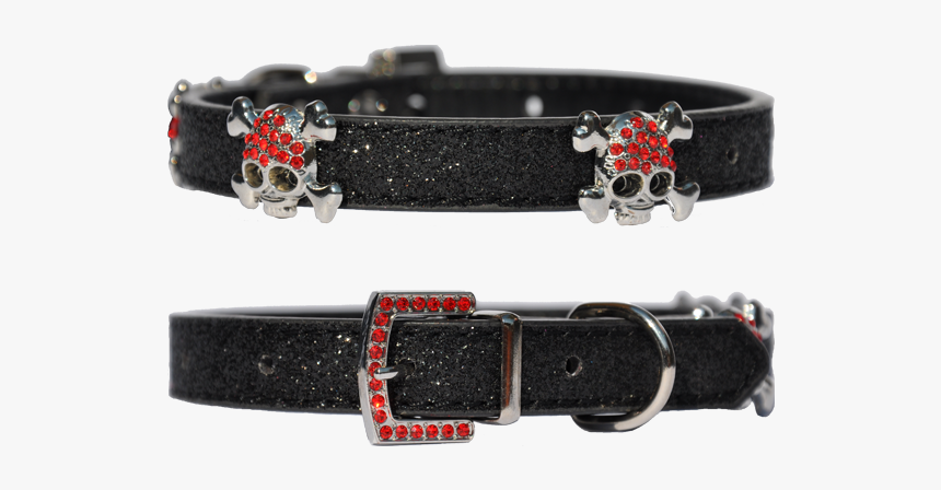 Candy Finish Black Dog Collar With Buccaneer Style, HD Png Download