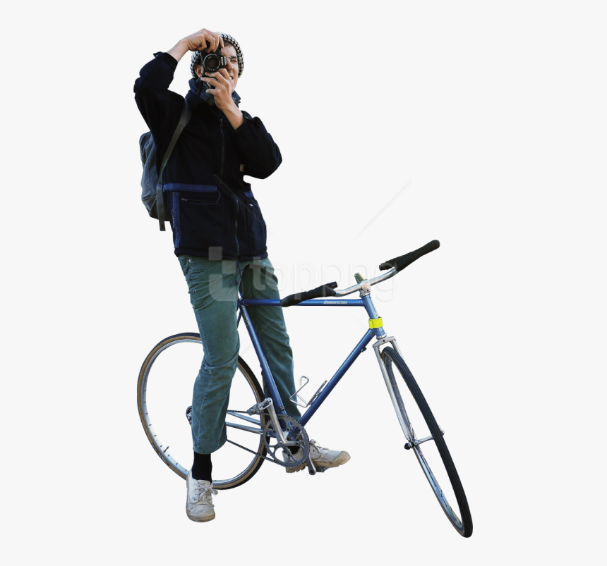 Download Biking Photograpfer Png Images Background - People Biking Png, Transparent Png
