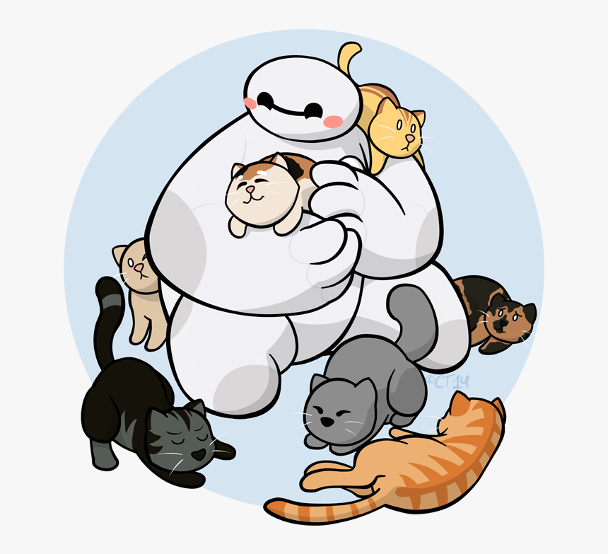 44 Images About Big Hero 6 On We Heart It - Baymax Cat, HD Png Download