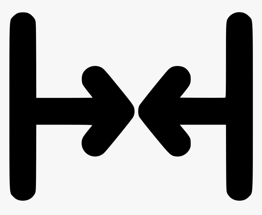 Arrows Meeting Left Right Line - Biplane, HD Png Download