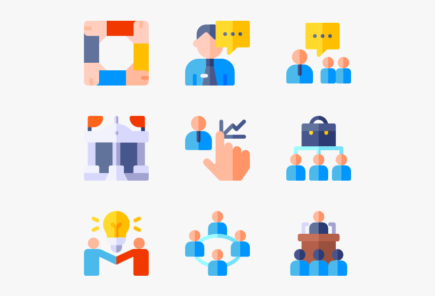 Business Meeting - Meeting Icon 2d Flat, HD Png Download