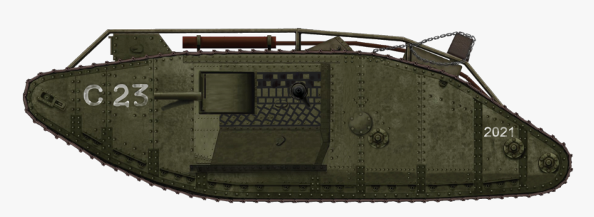 Male Mark Iv Tank 2021 C24/c23 Crusty Captured - Mark 5 Tank Ww1, HD Png Download