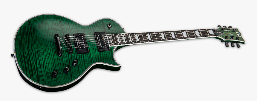 Esp Ltd Ec 1000fm See Thru Green Flame Maple Seymour - Esp Ltd Ec-1000 Deluxe, HD Png Download