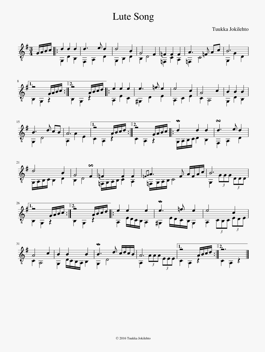 Sheet Music, HD Png Download
