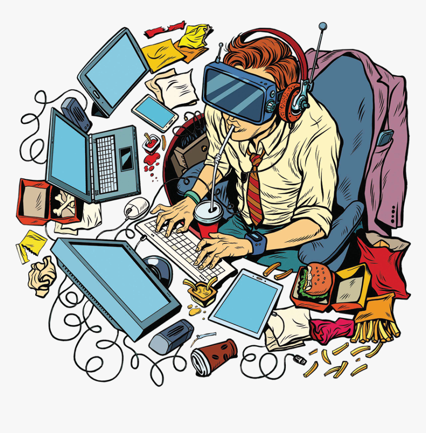 Working On Computer Pop Art, HD Png Download