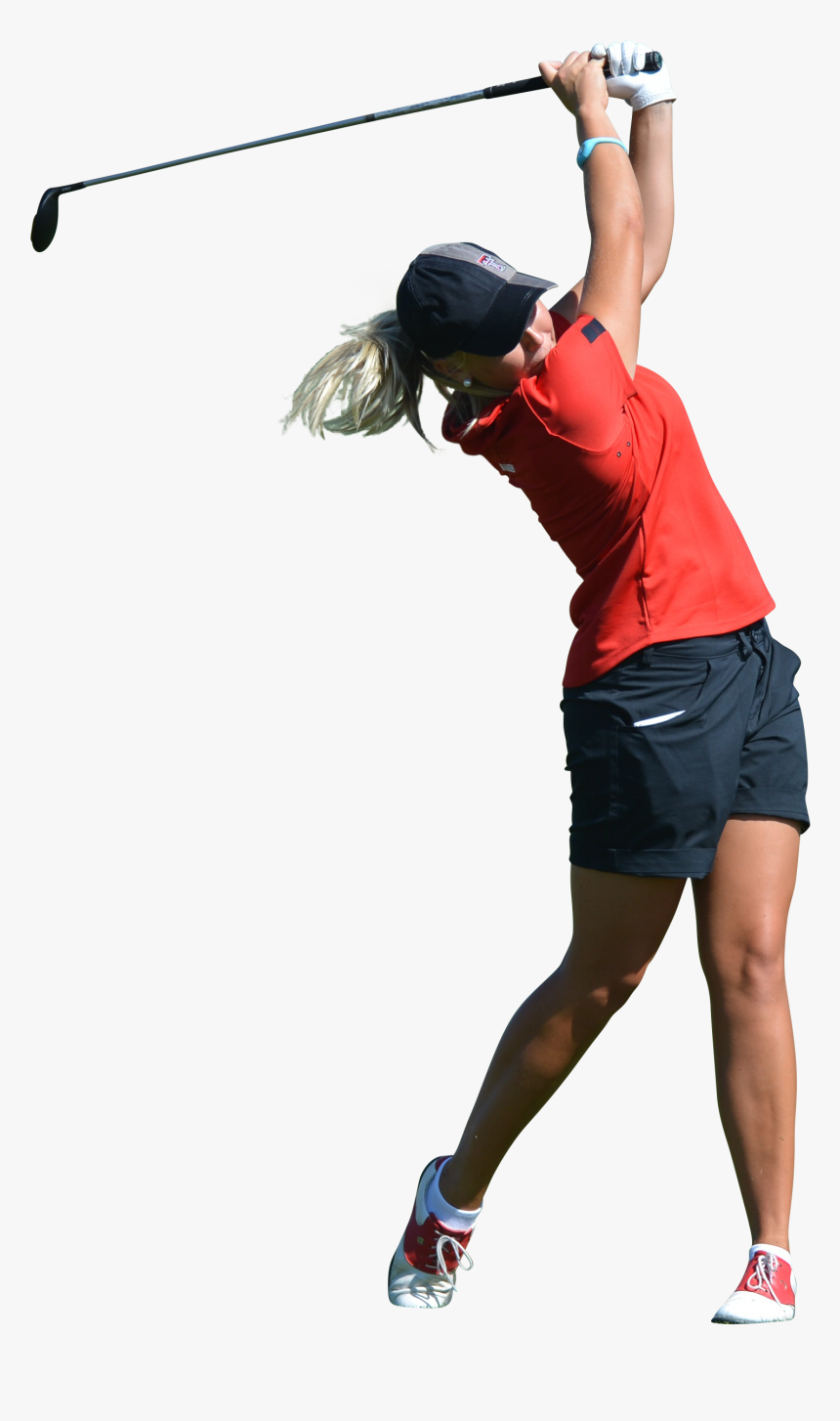 Woman Play Golf Png Image - Woman Playing Golf Png, Transparent Png