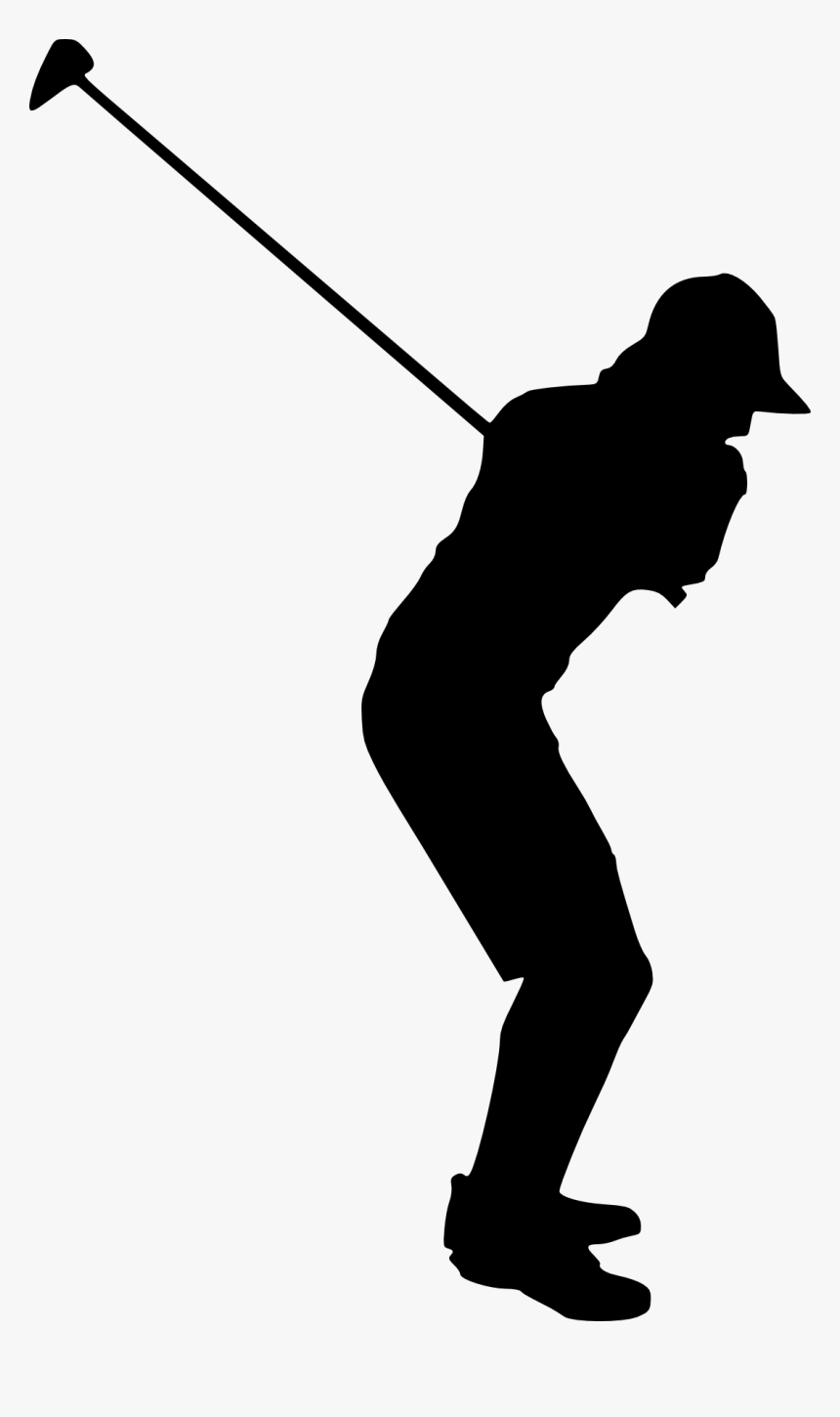 Woman Silhouette Golf Png, Transparent Png