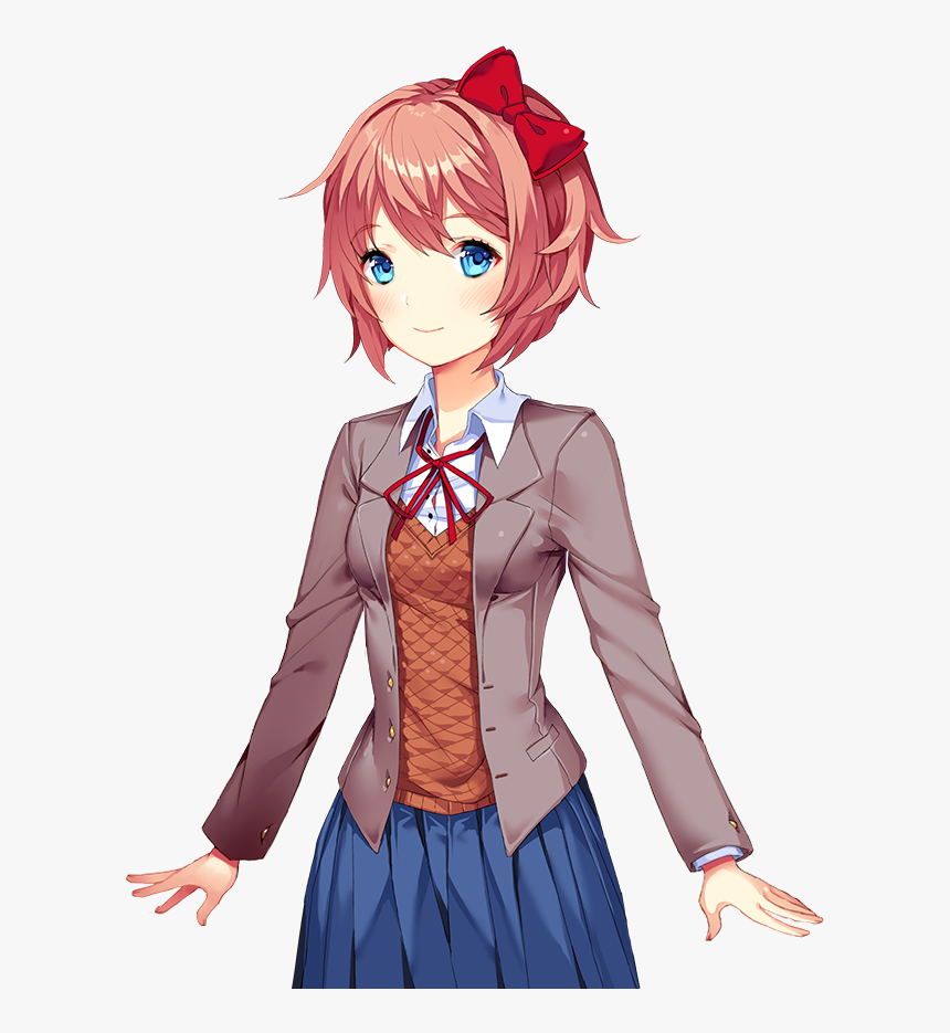 Doki Doki Sayori Png, Transparent Png