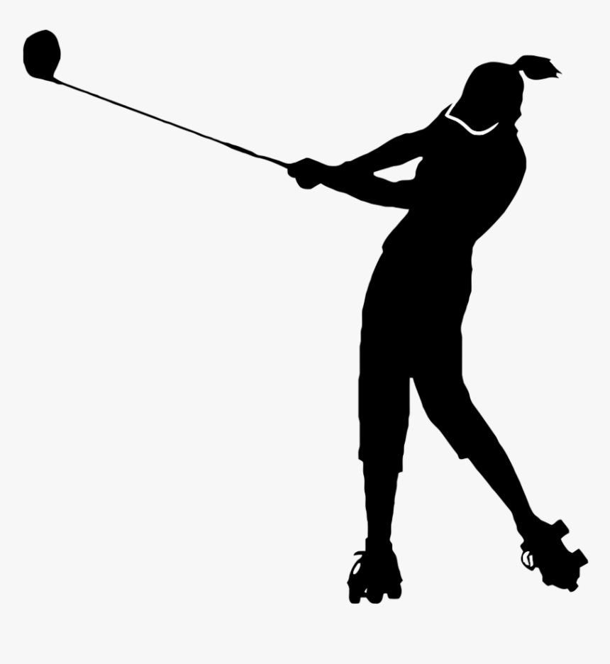 Hrd Golf Lady - Clip Art Lady Golfer, HD Png Download